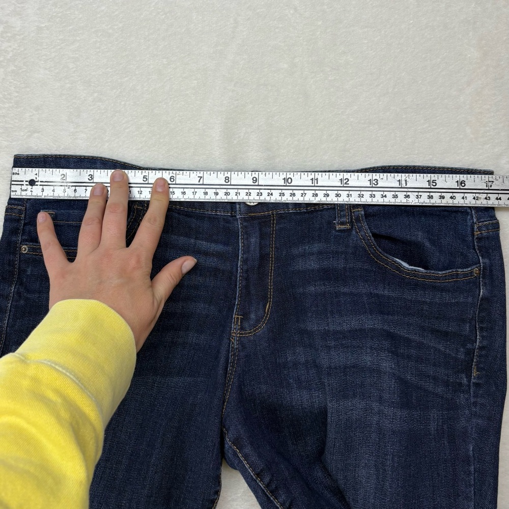 R Jeans Dark Wash Mid Rise Skinny Stretch Denim Blue Jeans Womens Size 31 Pants - Picture 6 of 10